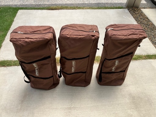 ユニフレーム(UNIFLAME) リラックスコット ブラウン×ブラック　3個セット