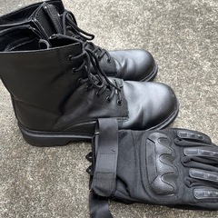 バイクブーツ手袋セット