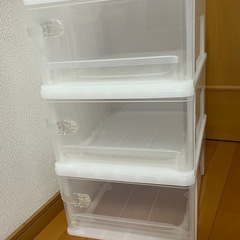【取引中】衣装ケース（一段×3つ）