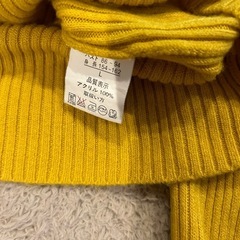 イエローニットLサイズの画像