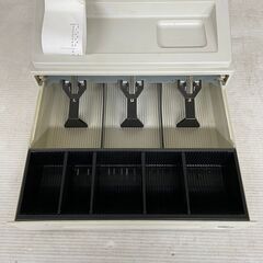 【SHARP】 シャープ 電子レジスタ XE-A107-W レジスタ 店舗用品 業務用 新品レジロール付き Y0497の画像