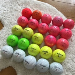 カラー ロストボール Titleist Mix 25球 ゴルフボール