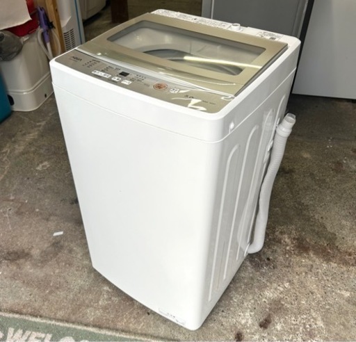 札幌市内配送可 20年製 AQUA アクア 5kg 全自動洗濯機 AQW-GS50J-W ホワイト