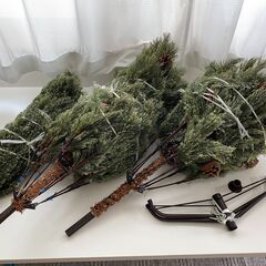 北欧テイストのクリスマスツリー　分割式　中古　高さ180cmの画像