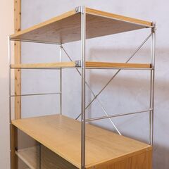 無印良品(MUJI)の人気のタモ材 ステンレス ユニットシェルフ/引き出し