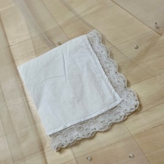 ウェディング パール付きベール リボン レースハンカチ 3点セット 結婚式 の画像