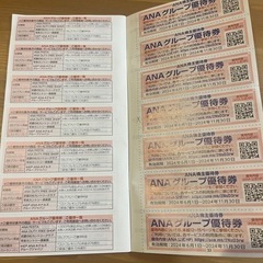 【ANA株主優待】(11/30まで)の画像