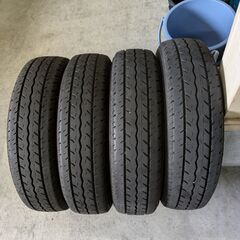 145R12 6pr 夏タイヤ4本のみ(ホイール無し)無料譲渡します。