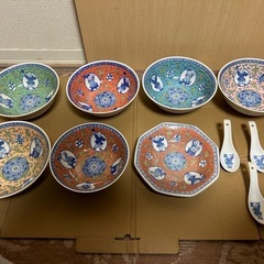 陶器製　どんぶり　れんげ（レンゲ）　皿