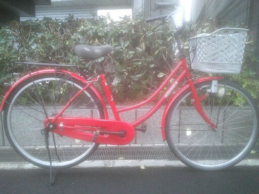 整備済み中古自転車　26インチ　税別￥7.980-　軽快車　赤1116
