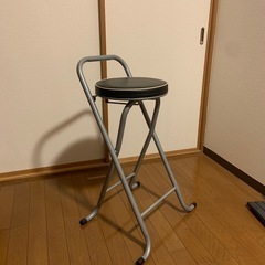 カウンターチェア 厚いクッション 折りたたみ バーチェア ハイチ...