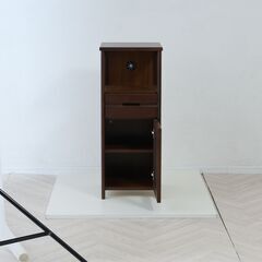 ルーター収納 キャビネット ラック fax台 ファックス台 完成品 木製 オフィス サイドボード リビングボード 収納棚 引出し リビング スリム ブラウン サイドボード コンパクト おしゃれ TEL台 電話台 幅34