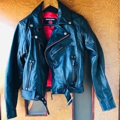 お値下げ❣️レディース　ライダースジャケット　L サイズ　革ジャンの画像