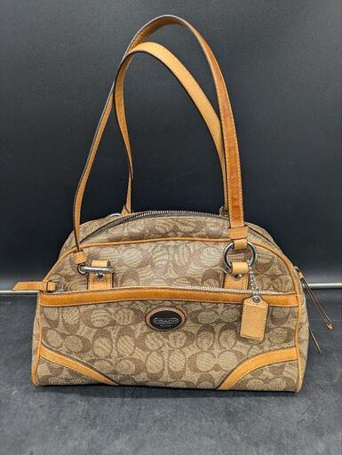 0143 COACH シグネチャーミニボストンバック F18919 BR