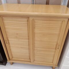 ★ジモティ割あり★  シューズボックス ベージュ W88.5×D...