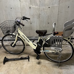 電動アシスト自転車　チャイルドシート付き