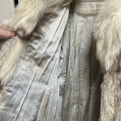 ブルーフォックス　毛皮コートの画像