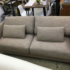 ベージュ 布地 ソファ ALLLL】 フロート ソファ 3人掛け ペット対応生地(ベージュ): ALLLL