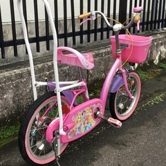 整備済・美品車＞ディズニープリンセス・16インチ子供用自転車