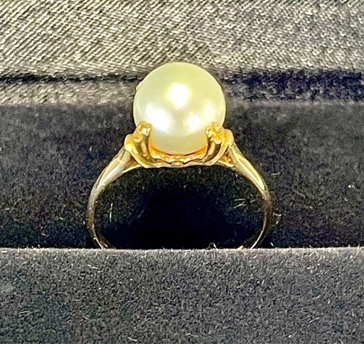 k18 刻印 真珠リング K18刻印 指輪 真珠 約2.2g