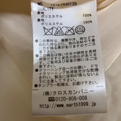 【美品】earth music&ecology 花柄ワンピース 膝丈の画像