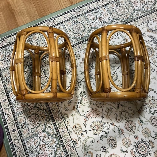 籐の椅子 2脚セット☆