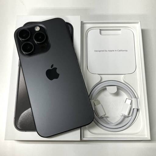 【新品同様】アップル Apple iPhone 15 Pro 1TB SIMフリー ブラックチタニウム