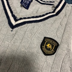 120ｻｲｽﾞ スクールセーター　グレーの画像