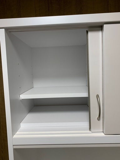 (売約済)食器棚　オープンボード　白　レンジボード　キッチンボード