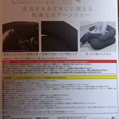 【未開封】　プレミアムエアーソファー　ルッカ　　￥900の画像