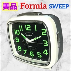 【美品】フォルミア❤目覚まし時計　スイープ置時計　電子音スヌーズ...