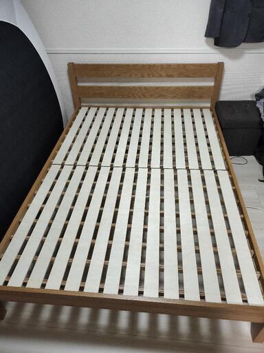 ダブルベッド　無印良品