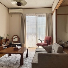 ソファ オットマン付 クッション2コ付 日本製の画像