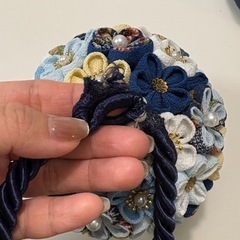 七五三に。つまみ細工　ボールブーケの画像