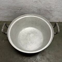 両手鍋 業務用 アルミ鍋 大鍋 調理器具 厨房用品 店舗用品 アルミ キッチン用品 炊き出し 蓋なし Y0509の画像