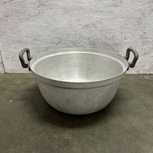 両手鍋 業務用 アルミ鍋 大鍋 調理器具 厨房用品 店舗用品 アルミ キッチン用品 炊き出し 蓋なし Y0509
