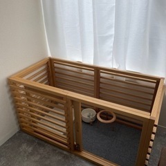 【受付終了】犬用ケージ木製、無料で譲ります