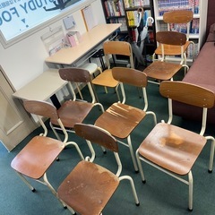 8脚セット　学校　チェア　椅子　　　　　の画像