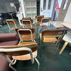 8脚セット　学校　チェア　椅子　　　　　の画像