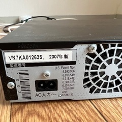 Panasonic2007年製　DVDレコーダー　故障品の画像