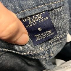 5歳　ジーンズ　男の子　US.POLOの画像