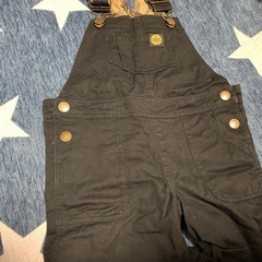 110ｻｲｽﾞ オーバーオール　黒の画像