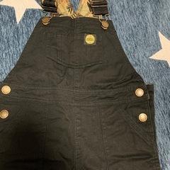 110ｻｲｽﾞ オーバーオール　黒の画像