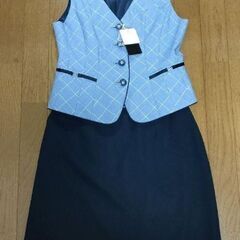 新品未使用・タグ付き✻事務服 9号 ベスト・スカート ENJOY