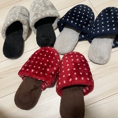 冬用＊もこもこスリッパ　3セット