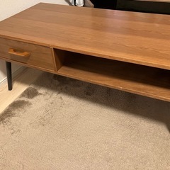 ローテーブル　収納つき　ウッド　の画像