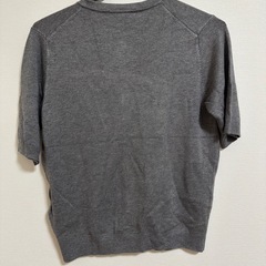ZARA 半袖カーディガン グレー Lサイズの画像