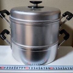 QPサルビア厚底鍋 24cm アルミ製蒸し鍋