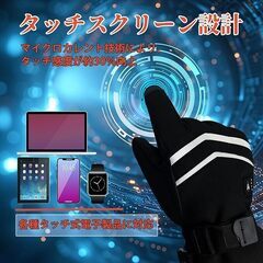 電熱グローブ バイク 7.4V6000mAh スキー 手袋 三重防水機能  の画像