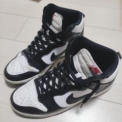 NIKE DUNK High スニーカー レトロ ホワイト＆ブラック パンダ 27cmの画像